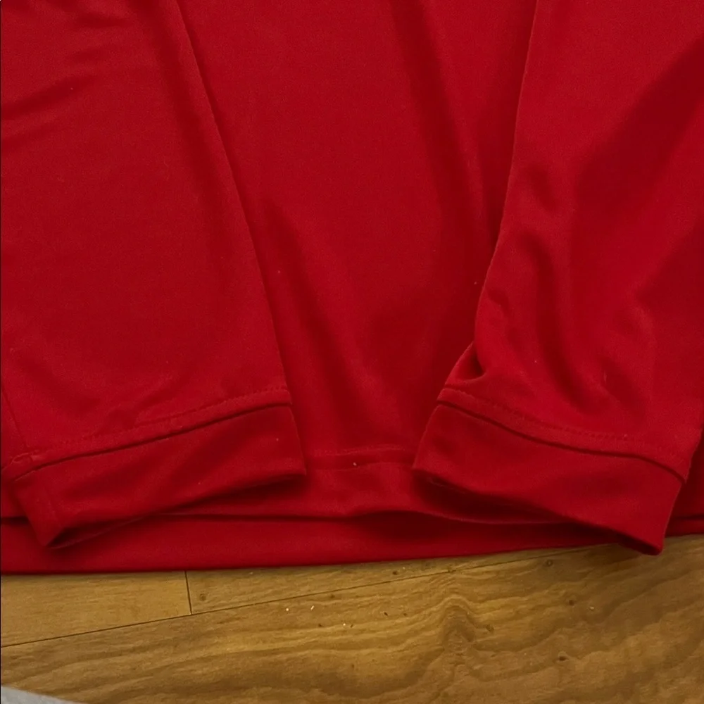 Adidas Bold Red quarter zip / UPF 50